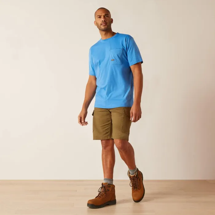 Rebar Workman Logo TShirt Campanulagrey Camo Men Ariat TShirts and Polos Rebar Workman Logo TShirt Campanulagrey Camo Men Ariat TShirts and Polos