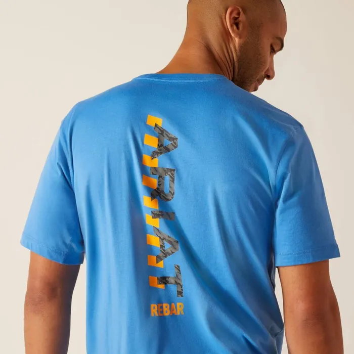 Rebar Workman Logo TShirt Campanulagrey Camo Men Ariat TShirts and Polos Rebar Workman Logo TShirt Campanulagrey Camo Men Ariat TShirts and Polos