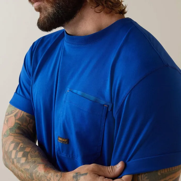 Rebar Workman Logo TShirt Royal Blue usa Men Ariat TShirts and Polos Rebar Workman Logo TShirt Royal Blue usa Men Ariat TShirts and Polos