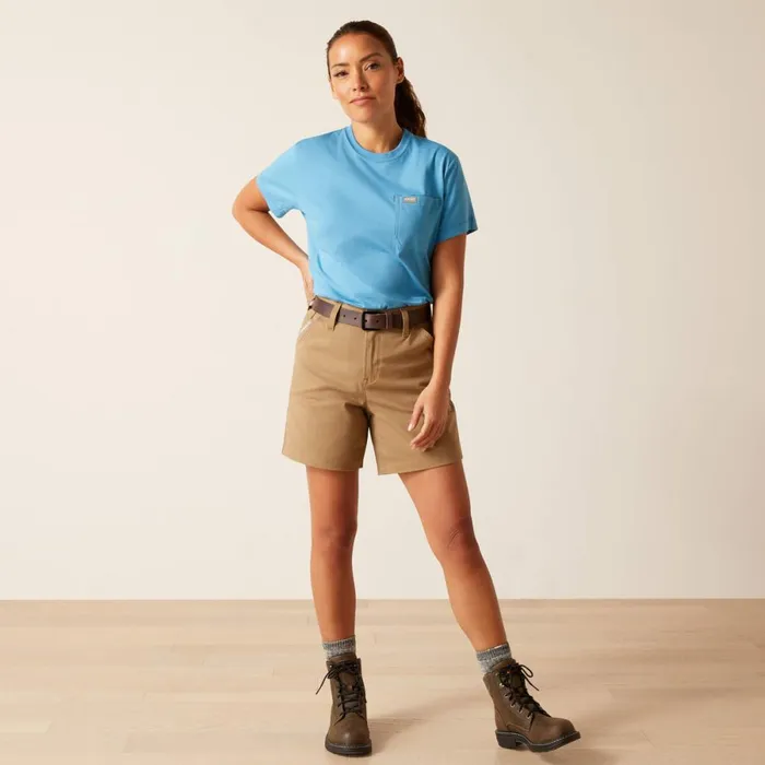Rebar Workman Tool Flag TShirt Cendre Blue Women Ariat TShirts and Tops Rebar Workman Tool Flag TShirt Cendre Blue Women Ariat TShirts and Tops