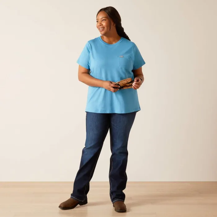 Rebar Workman Tool Flag TShirt Cendre Blue Women Ariat TShirts and Tops Rebar Workman Tool Flag TShirt Cendre Blue Women Ariat TShirts and Tops