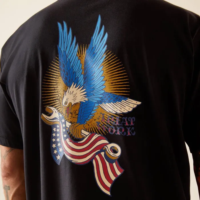 Rebar Workman Victory Eagle Black Men Ariat TShirts and Polos Rebar Workman Victory Eagle Black Men Ariat TShirts and Polos