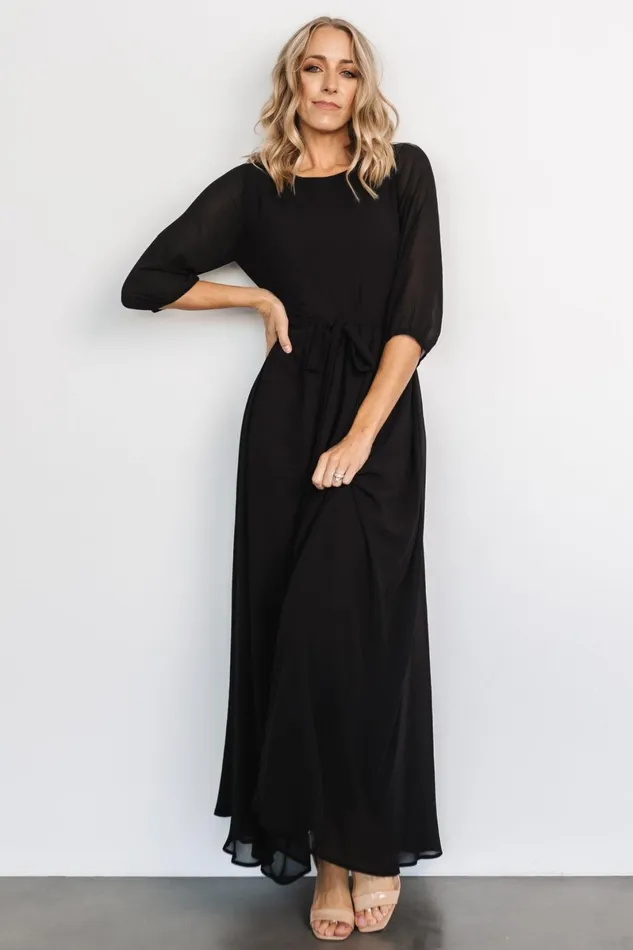 Rebecca Maxi Dress Black Women Baltic Born Mother Of The Bride
