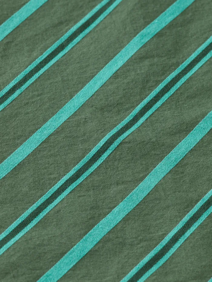REGULAR FIT YARN DYE STRIPE SHIRT Green Stripe Men Scotch and Soda Shirts