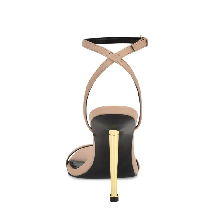 Reina Ankle Strap Sandals Light Natural Women Nine West High Heels Reina Ankle Strap Sandals Light Natural Women Nine West High Heels
