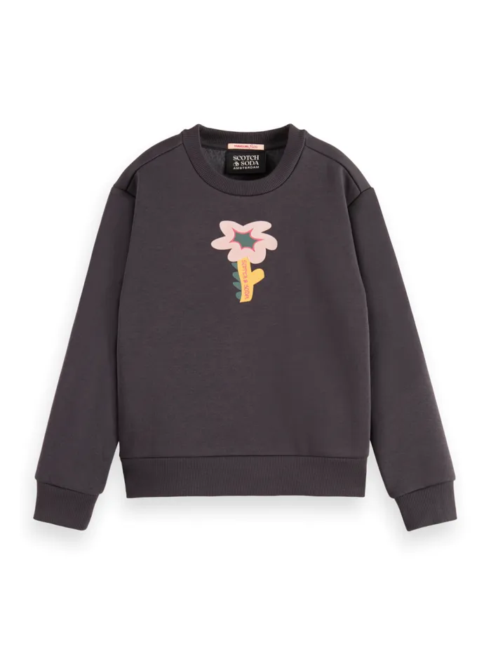 RELAXEDFIT ARTWORK CREWNECK Vinyl Kids Scotch and Soda Sweatshirts and Hoodies