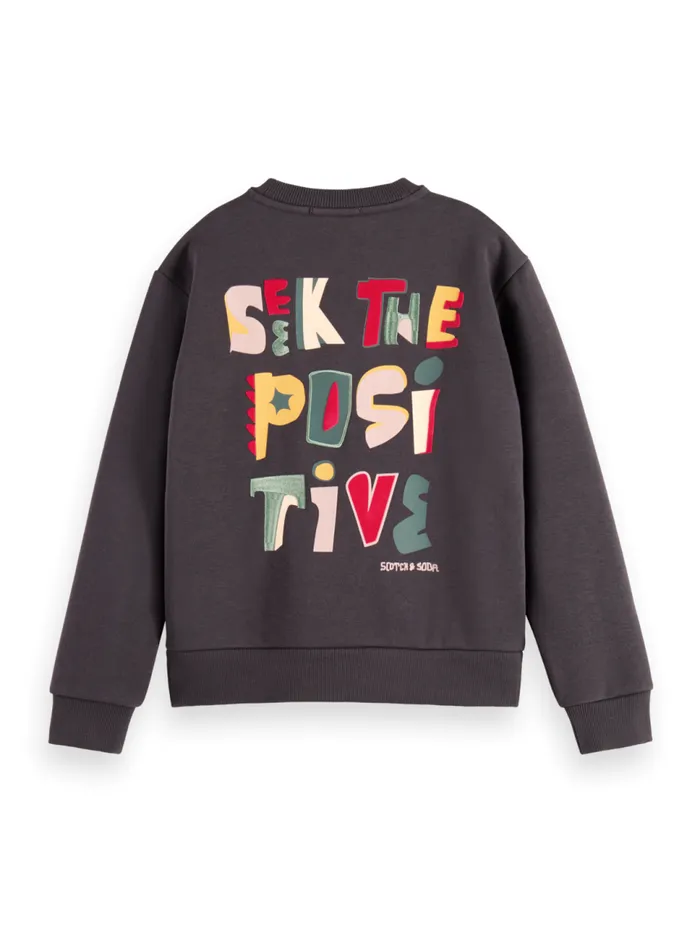RELAXEDFIT ARTWORK CREWNECK Vinyl Kids Scotch and Soda Sweatshirts and Hoodies RELAXEDFIT ARTWORK CREWNECK Vinyl Kids Scotch and Soda Sweatshirts and Hoodies