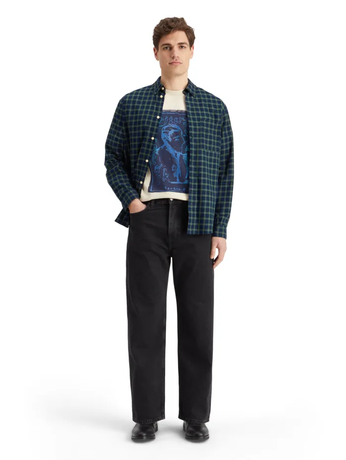 Relaxed Fit Lightweight Flannel Check Shirt Green Check Men Scotch and Soda Shirts Relaxed Fit Lightweight Flannel Check Shirt Green Check Men Scotch and Soda Shirts