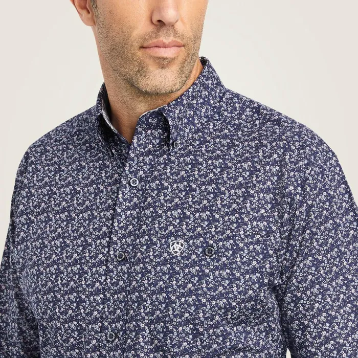 Relentless Trailblazer Stretch Classic Fit Shirt Midnight Sail Men Ariat Button Down Shirts Relentless Trailblazer Stretch Classic Fit Shirt Midnight Sail Men Ariat Button Down Shirts