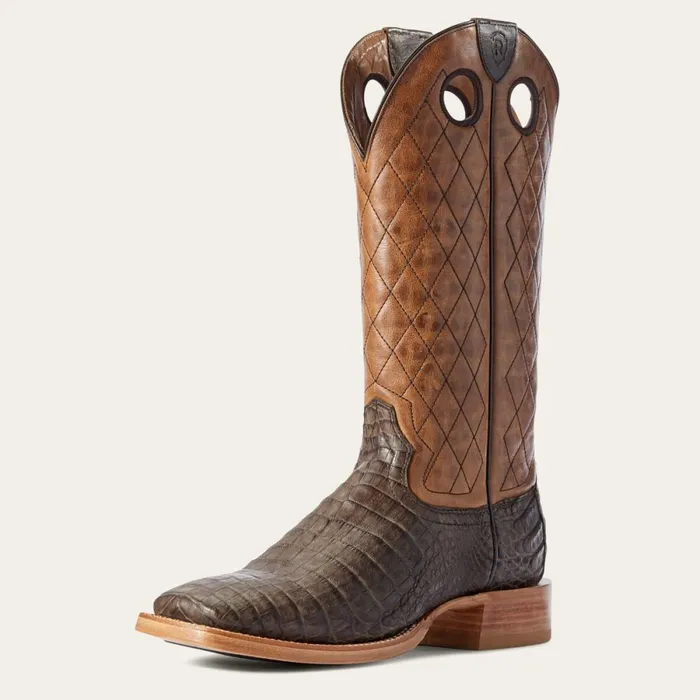 Relentless Winner039s Circle Western Boot Chocolate Caiman Belly Men Ariat Western Boots