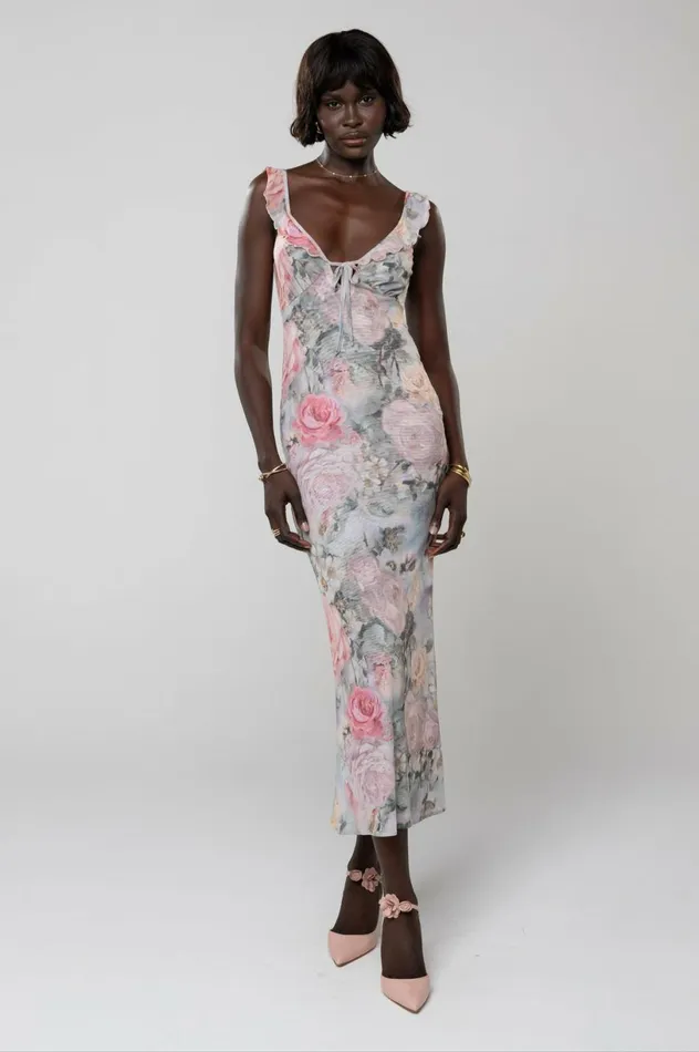 RESA Midi Dress Goldie Dress In Damsel 8211 Women