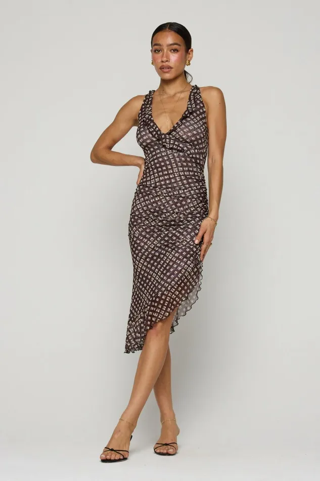 RESA Midi Dress Lucia Dress In Mocha 8211 Women