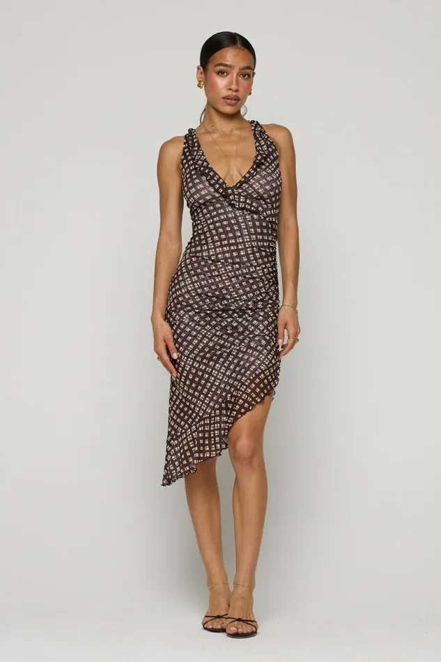 RESA Midi Dress Lucia Dress In Mocha 8211 Women