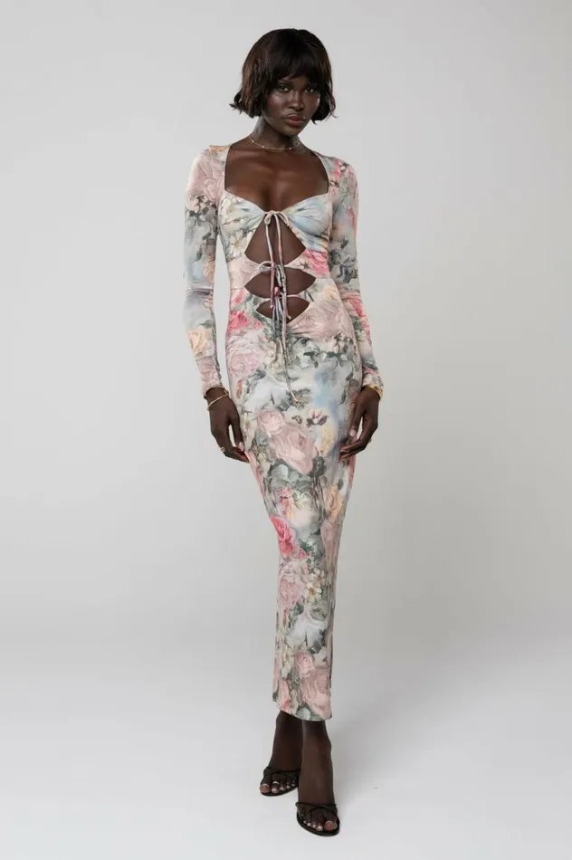 RESA Midi Dress Simone Dress In Damsel 8211 Women