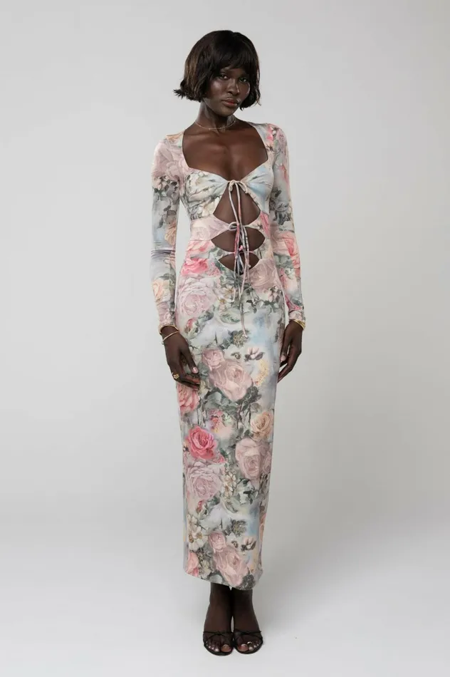 RESA Midi Dress Simone Dress In Damsel 8211 Women