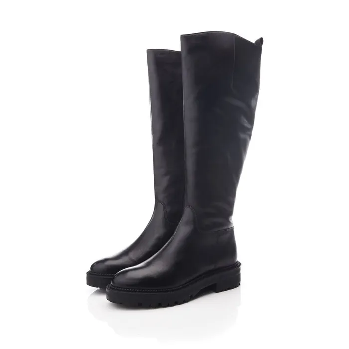 Riding And Flat Boots Women Moda In Pelle Shoon Sh Casalis Black Leather Riding And Flat Boots Women Moda In Pelle Shoon Sh Casalis Black Leather