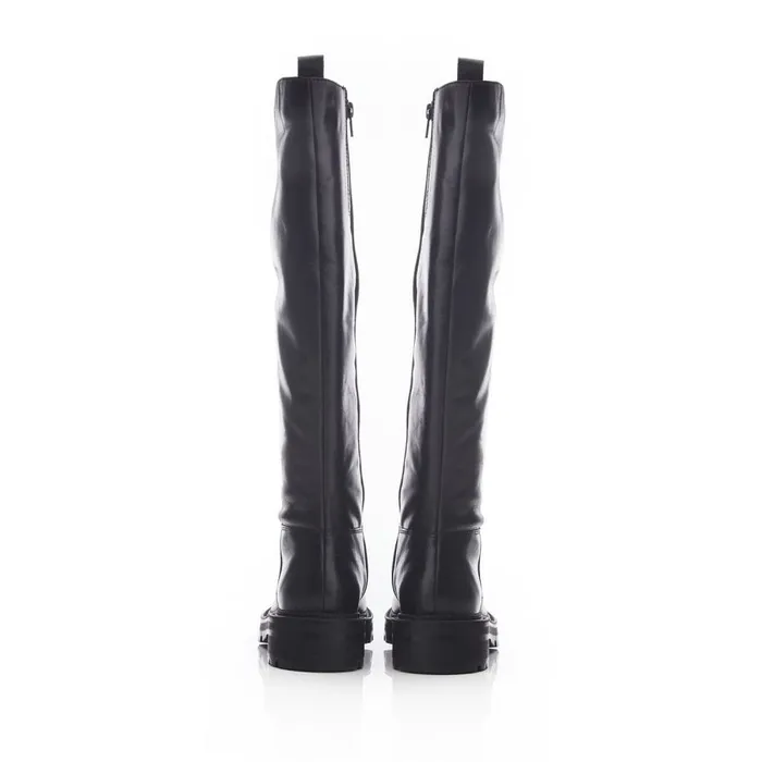 Riding And Flat Boots Women Moda In Pelle Shoon Sh Casalis Black Leather Riding And Flat Boots Women Moda In Pelle Shoon Sh Casalis Black Leather