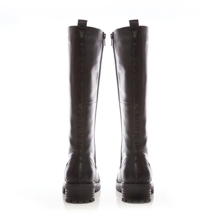 Riding And Flat Boots Women Moda In Pelle Shoon Sh Irrona Black Leather Riding And Flat Boots Women Moda In Pelle Shoon Sh Irrona Black Leather