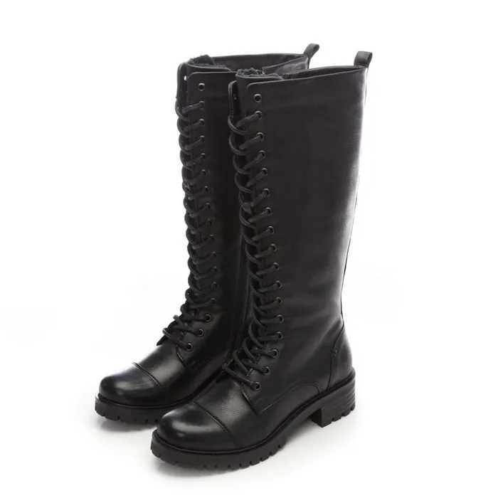 Riding And Flat Boots Women Moda In Pelle Shoon Sh Irrona Black Leather Riding And Flat Boots Women Moda In Pelle Shoon Sh Irrona Black Leather