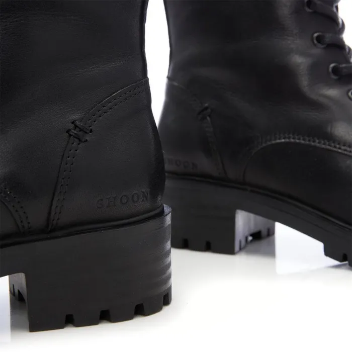 Riding And Flat Boots Women Moda In Pelle Shoon Sh Irrona Black Leather Riding And Flat Boots Women Moda In Pelle Shoon Sh Irrona Black Leather
