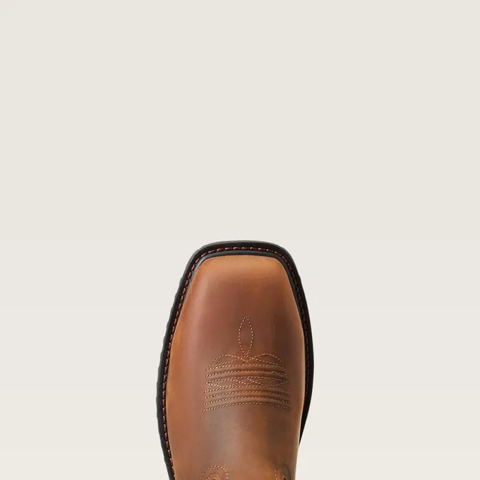 RigTek Wide Square Toe Waterproof Composite Toe Work Boot Distressed Brown Men Ariat Work Boots RigTek Wide Square Toe Waterproof Composite Toe Work Boot Distressed Brown Men Ariat Work Boots