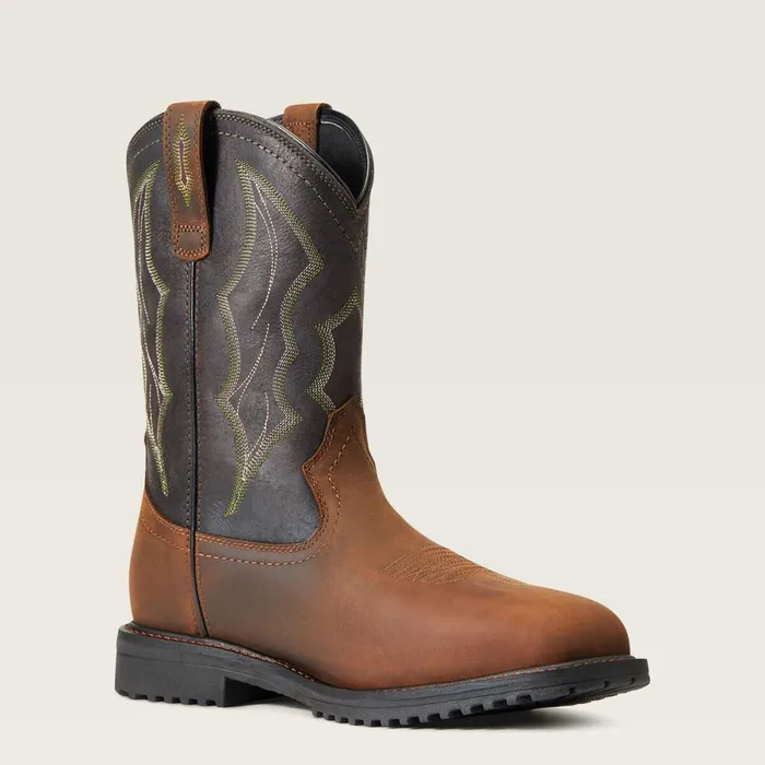 RigTek Wide Square Toe Waterproof Composite Toe Work Boot Distressed Brown Men Ariat Work Boots RigTek Wide Square Toe Waterproof Composite Toe Work Boot Distressed Brown Men Ariat Work Boots