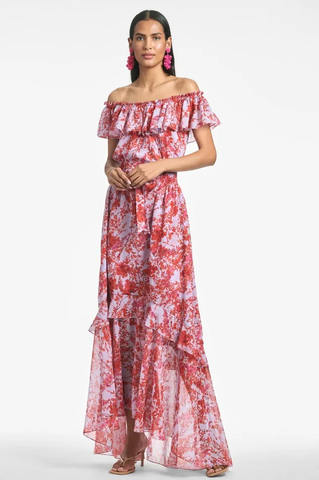 Riley Dress 8211 Amaranths Spray Women Sachin and Babi Boho