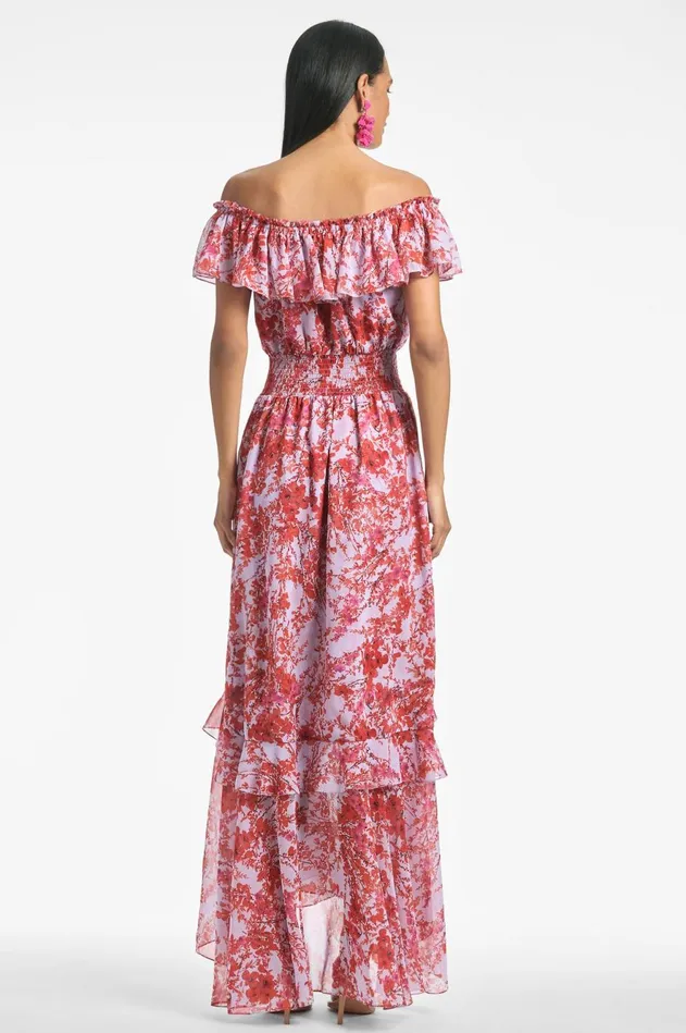 Riley Dress 8211 Amaranths Spray Women Sachin and Babi Boho