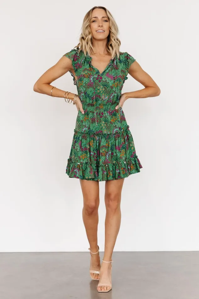 Rio Short Dress Green Multi Women Baltic Born Short Dresses