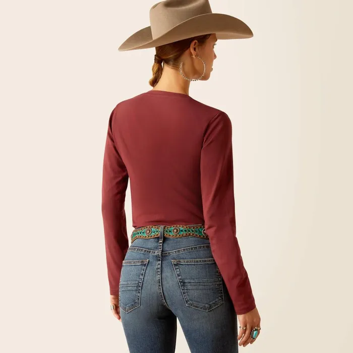 Rodeo TShirt Oxblood Red Women Ariat TShirts and Tops Rodeo TShirt Oxblood Red Women Ariat TShirts and Tops