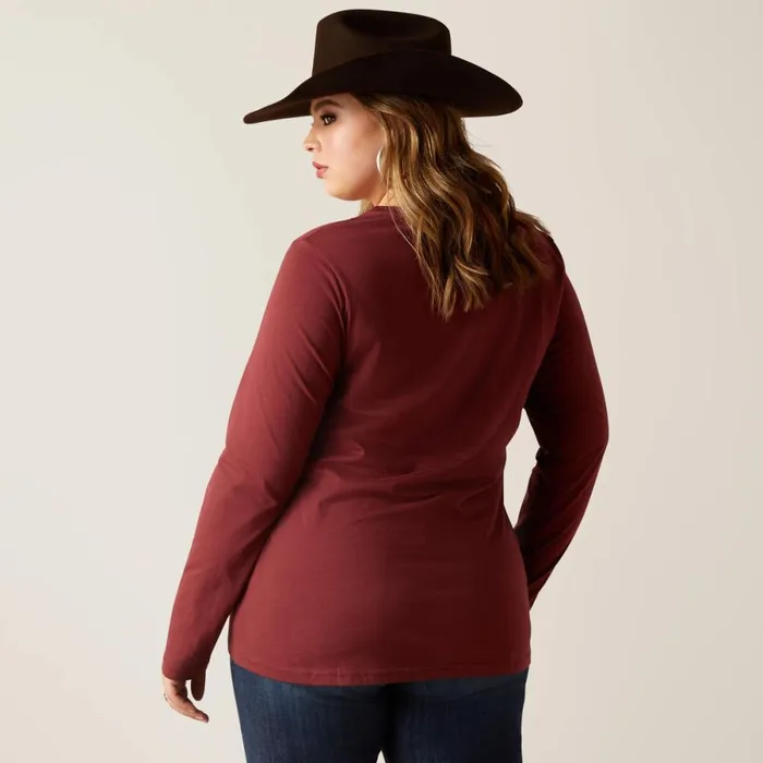 Rodeo TShirt Oxblood Red Women Ariat TShirts and Tops Rodeo TShirt Oxblood Red Women Ariat TShirts and Tops