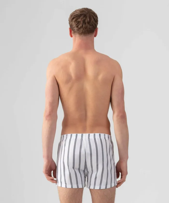 Ron Dorff Boxer Shorts W Double Stripes Optic White Men Boxer Shorts