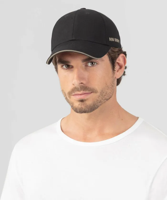 Ron Dorff Cotton Canvas Coach Cap 034RON DORFF034 Black Men Coach Caps and Beanies and Scarves Ron Dorff Cotton Canvas Coach Cap 034RON DORFF034 Black Men Coach Caps and Beanies and Scarves