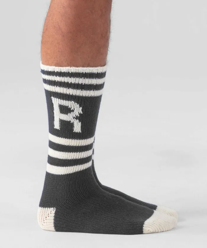 Ron Dorff Fjllsocks RD Stripes Dark Grey Men Sneakers and Sports Socks