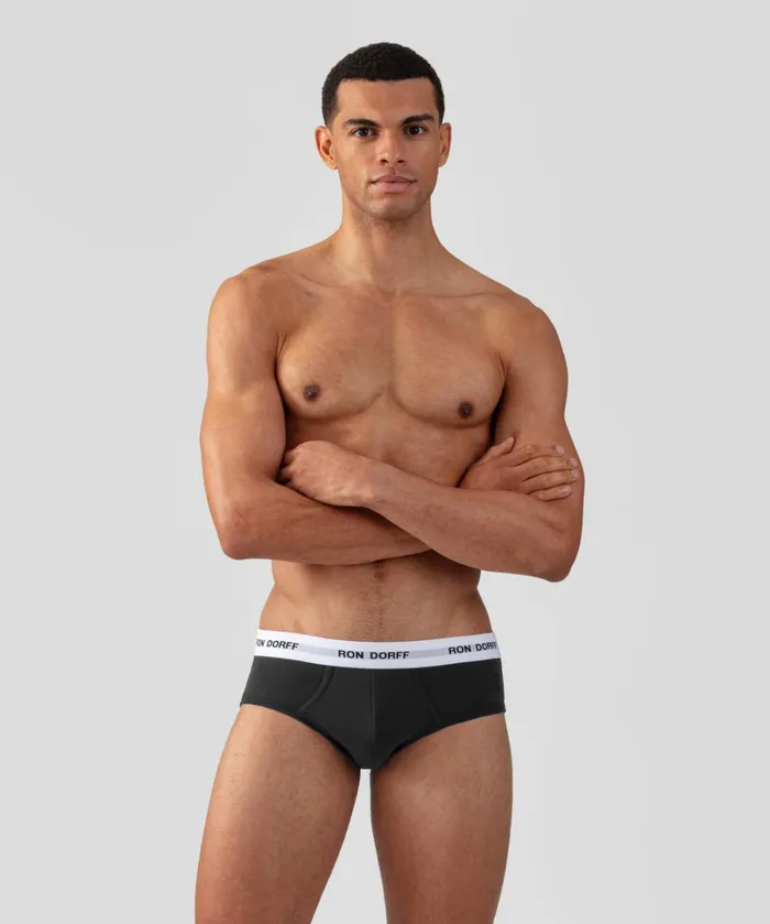 Ron Dorff RON DORFF YFront Briefs Kit NavyWhiteBlack Men Loungewear