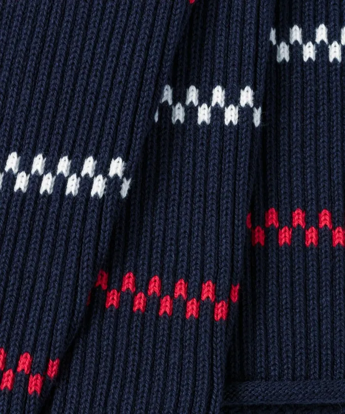 Ron Dorff Swedish Fisherman Cotton Sweater Navy Men Cashmere and Knitwear Tops