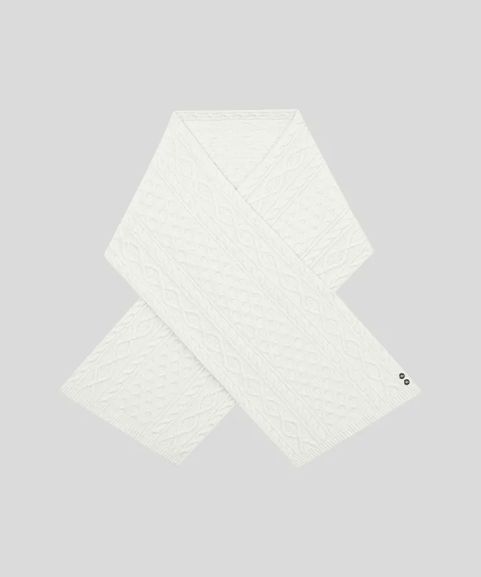 Ron Dorff Telemark Scarf Off White Men Coach Caps and Beanies and Scarves