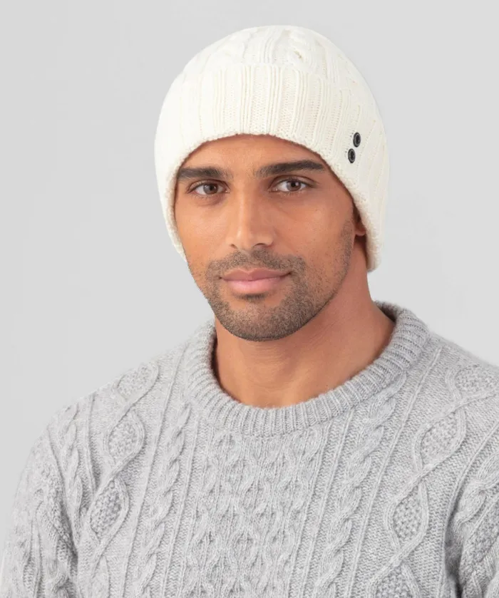 Ron Dorff Wool Cashmere Telemark Beanie Off White Men Coach Caps and Beanies and Scarves Ron Dorff Wool Cashmere Telemark Beanie Off White Men Coach Caps and Beanies and Scarves