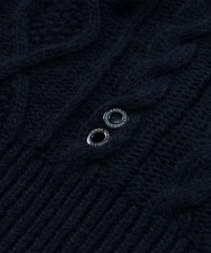 Ron Dorff Wool Cashmere Telemark Sleeveless Sweater Navy Men Cashmere and Knitwear Tops