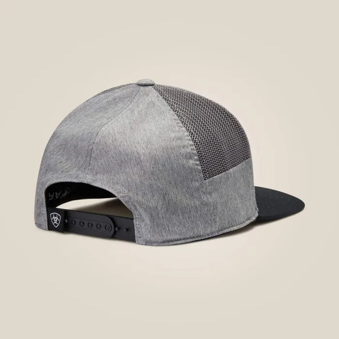 Round Logo Patch Cap Gray Men Ariat Hats and Caps