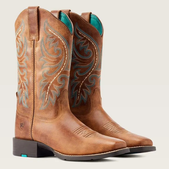 Round Up Back Zip Western Boot Desert Sand Women Ariat Western Boots