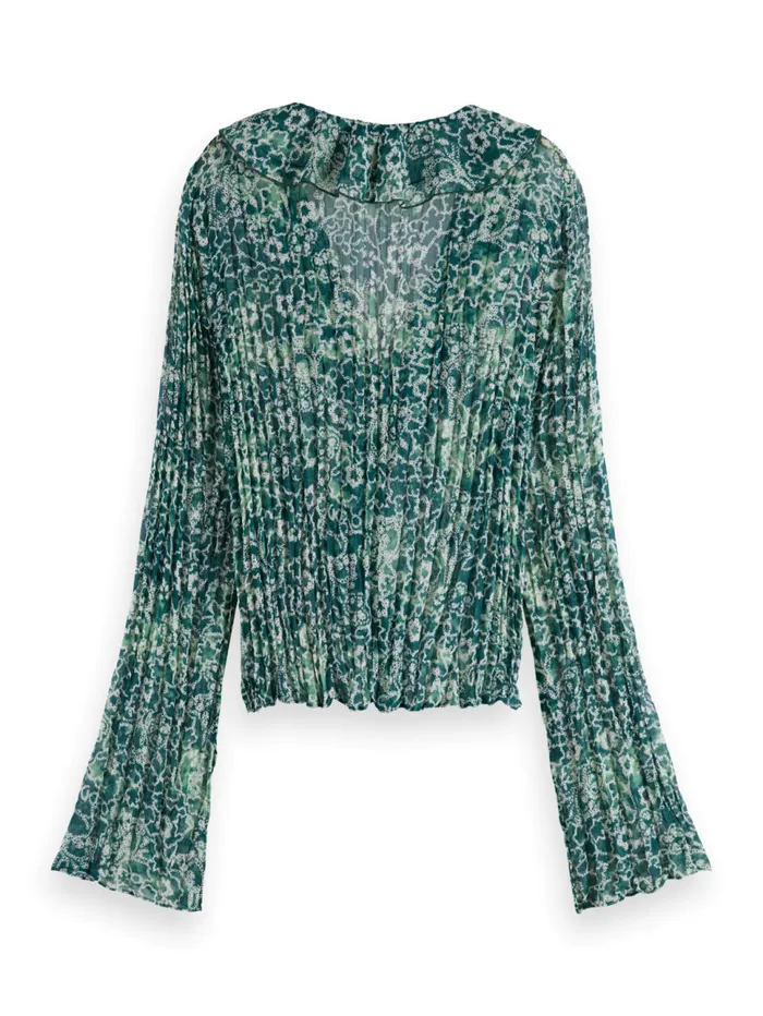 RUFFLED TOP Evening Black Women Scotch and Soda Tops and TShirts