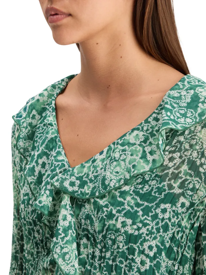 RUFFLED TOP Evening Black Women Scotch and Soda Tops and TShirts