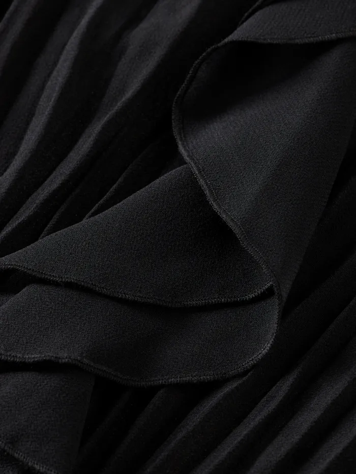 RUFFLED TOP Evening Black Women Scotch and Soda Tops and TShirts