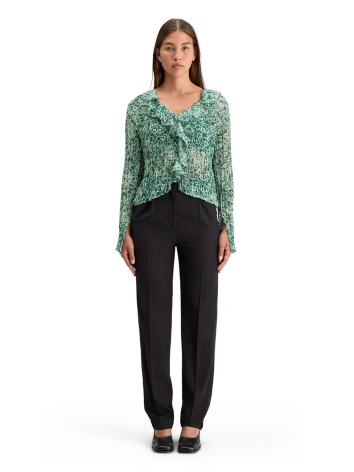 RUFFLED TOP Evening Black Women Scotch and Soda Tops and TShirts