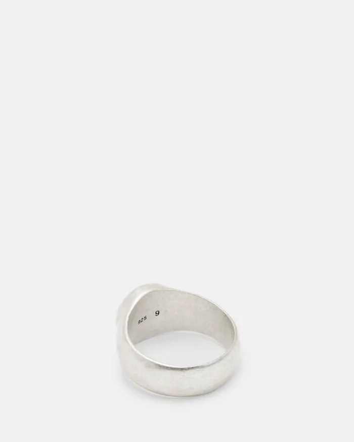 Ryker Sterling Silver Stone Ring Warm Silverwhite Men AllSaints Jewelry