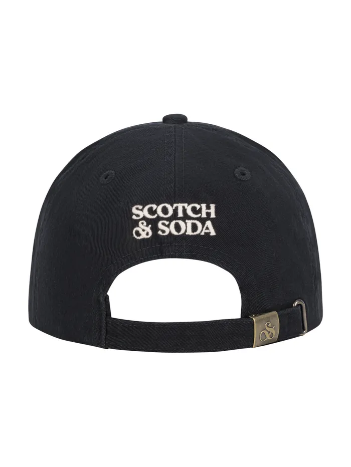 SandS COTTON ADJUSTABLE CAP Black Men Scotch and Soda Hats Scarves and Gloves SandS COTTON ADJUSTABLE CAP Black Men Scotch and Soda Hats Scarves and Gloves