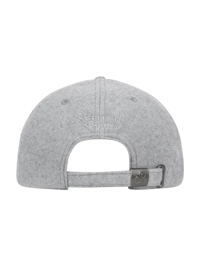 SandS WOOL ADJUSTABLE CAP Black Men Scotch and Soda Hats Scarves and Gloves