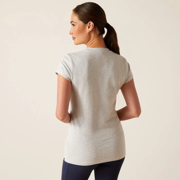Saddle TShirt Heather Grey Women Ariat TShirts and Tops