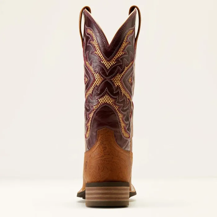 San Angelo VentTEK 360 Western Boot Tooled Toasted Almondaged Merlot Women Ariat Western Boots San Angelo VentTEK 360 Western Boot Tooled Toasted Almondaged Merlot Women Ariat Western Boots